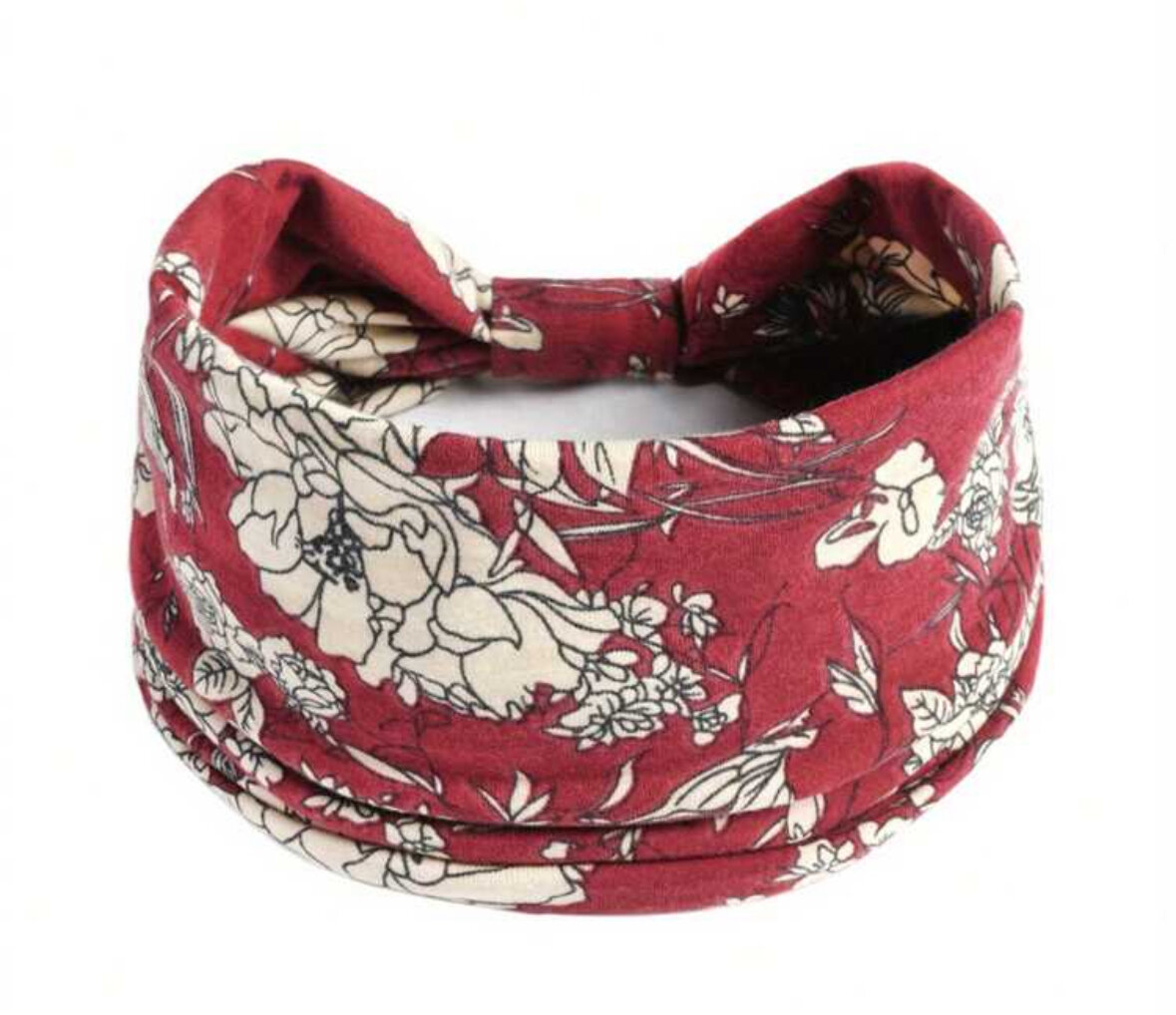 Galvos juosta moterims Boho Headband, bordinė gėlėta